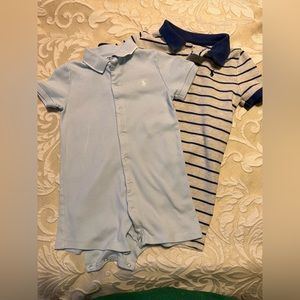 Lot of 2 Ralph Lauren shortalls. 24 month